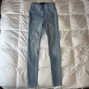 FitJeans Light Wash High Waisted Skinny Jeans